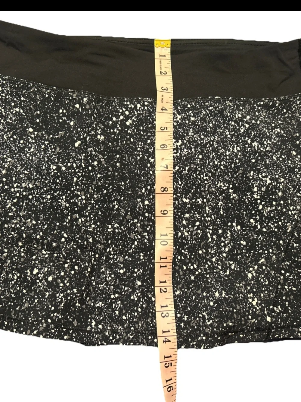 Lululemon Circuit Breaker Skort Tall Size 8 Black White Tennis Running